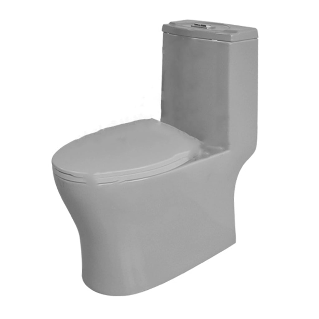 تصویر  توالت فرنگی مروارید مدل آلفا 70 طوسی
